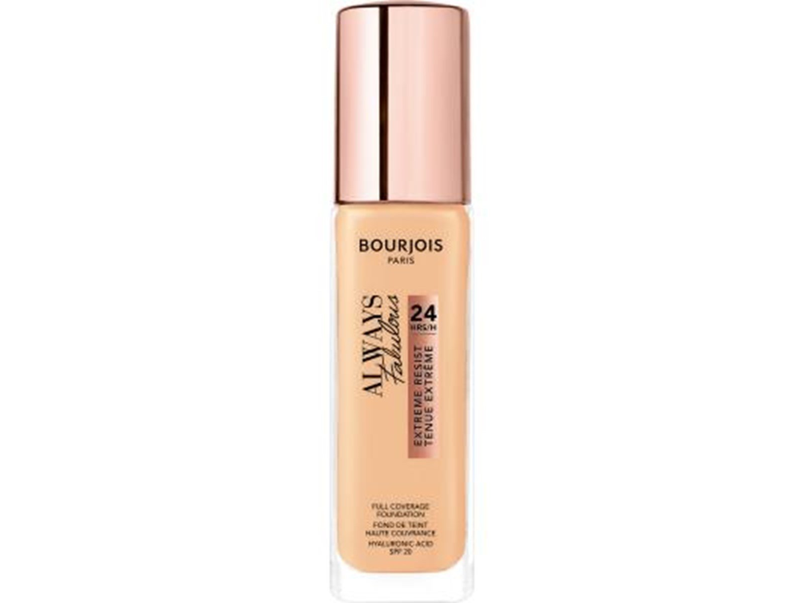 Bourjois Always fabulous 24hrs foundation SPF20  - No. 110 Light Vanilla Bourjois Always fabulous 24hrs foundation SPF20  - No. 110 Light Vanilla